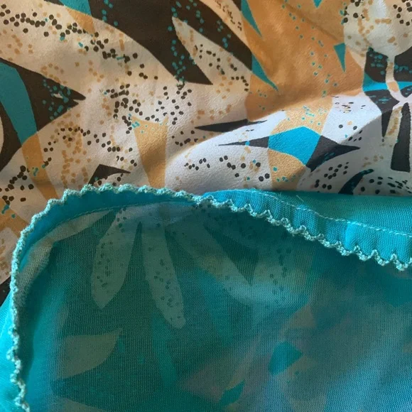 Anthropologie Moulinette Soeurs Silk Island Nightfall Blue Dress Size 8 - Picture 10 of 11